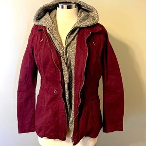 Burgundy jacket